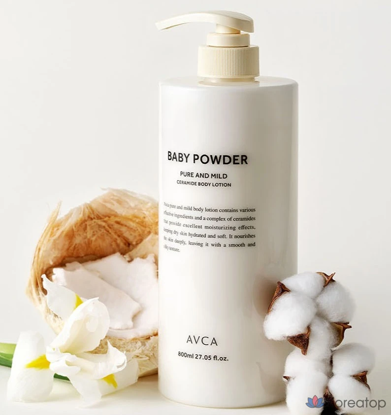 Лосьон для тела AVCA Pure & Mild Ceramide Body Lotion Tulip Veil, 800 мл, 1 шт.