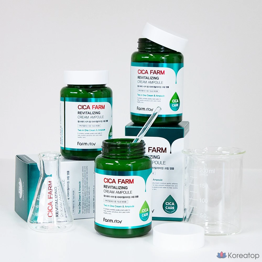 Ампульная сыворотка FarmStay Cica Farm Revitalizing Cream Ampoule, 250 мл, 1 шт.