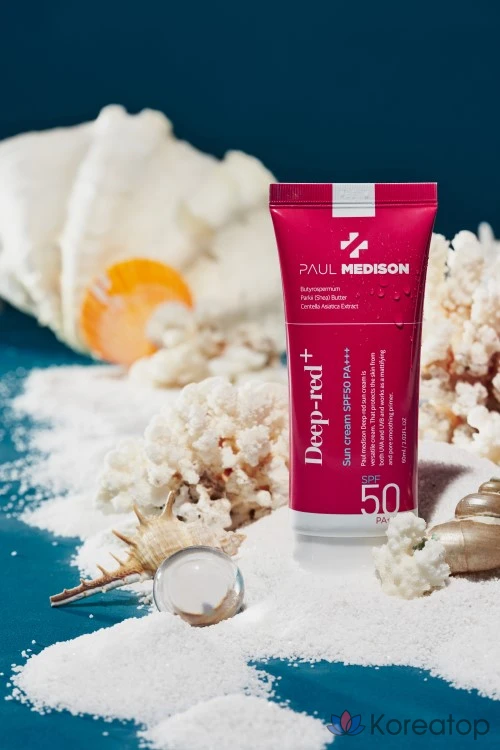 Солнцезащитный крем PAUL MEDISON Deep Red Sun Cream SPF50 PA+++, 60 мл, 1 шт.