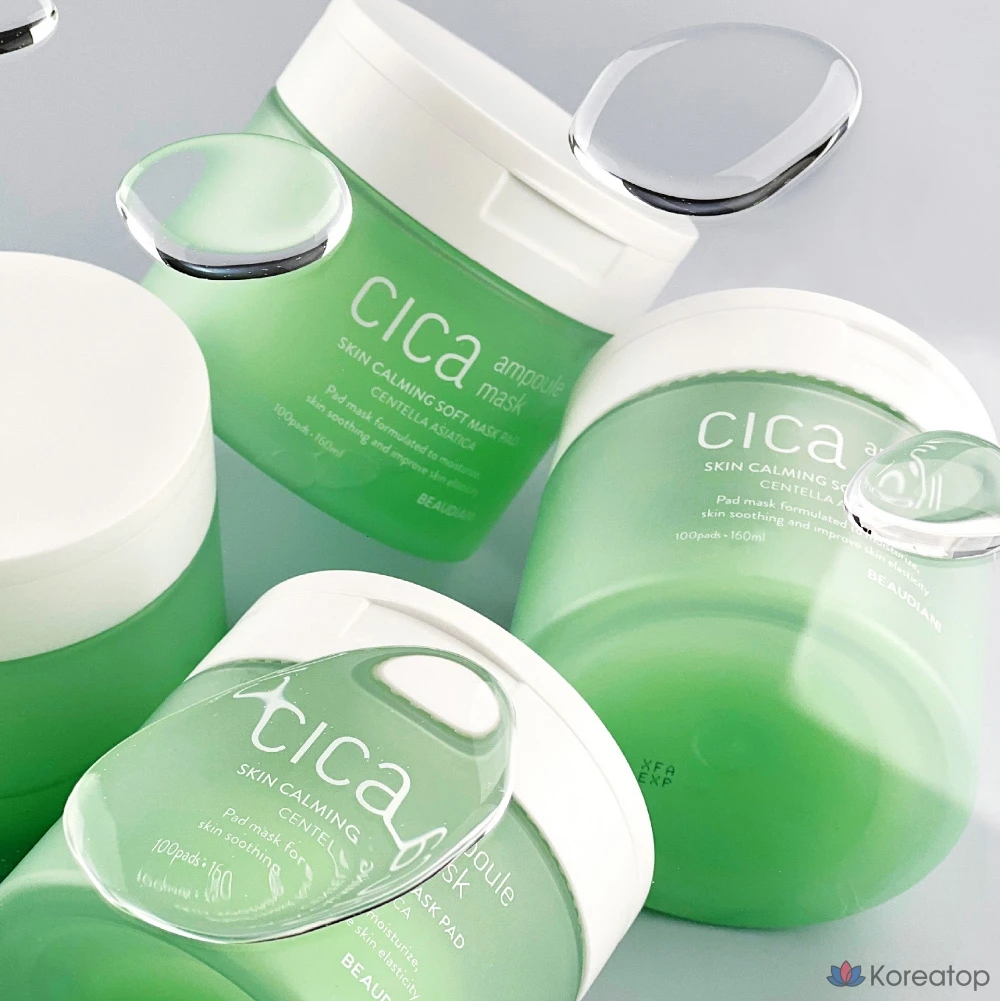 Тканевая маска для лица Beaudiani Cica Ampoule Mask, 160 мл, 100 шт.