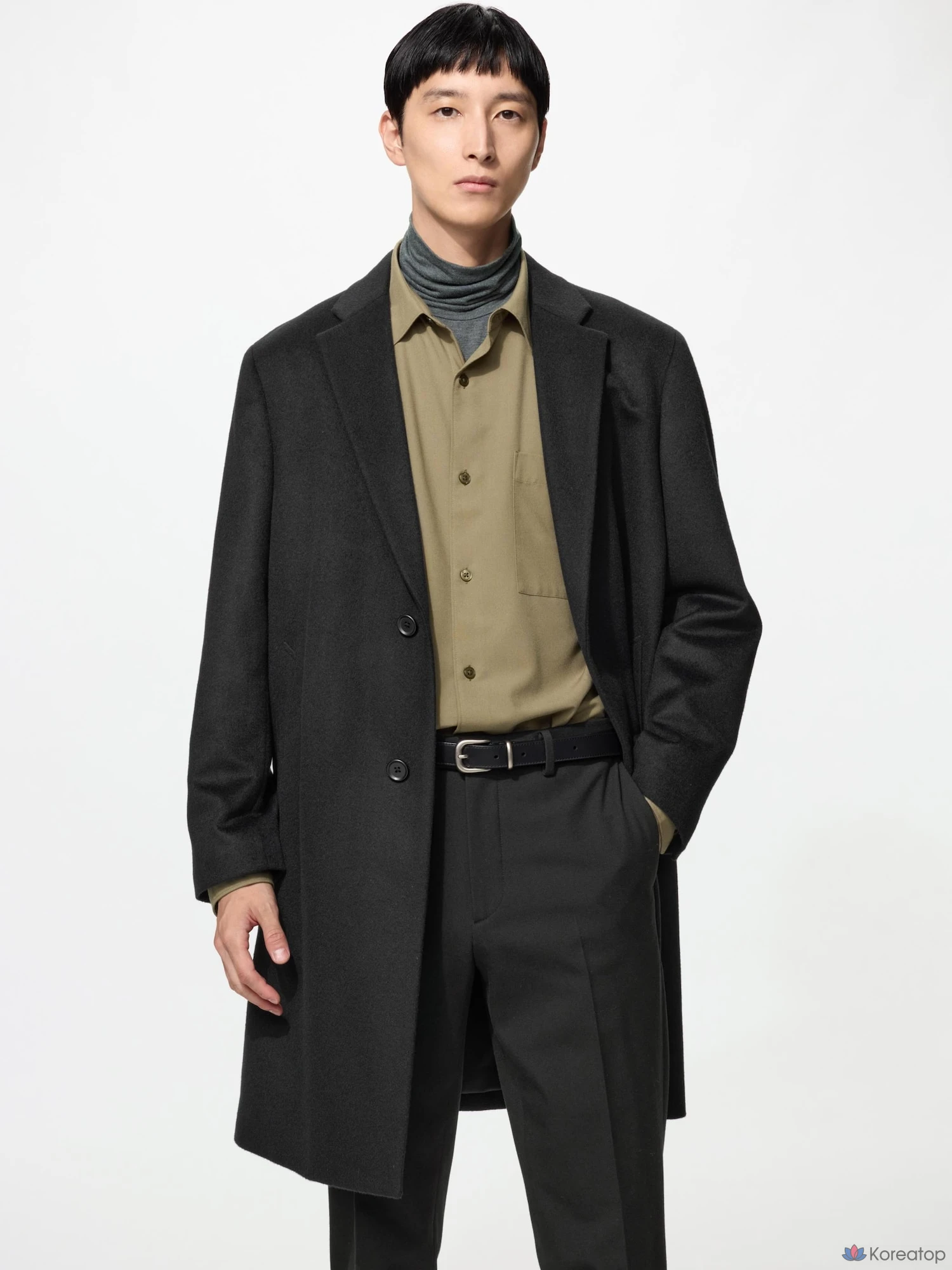 Пальто Uniqlo Wool Cashmere Chesterfield Coat