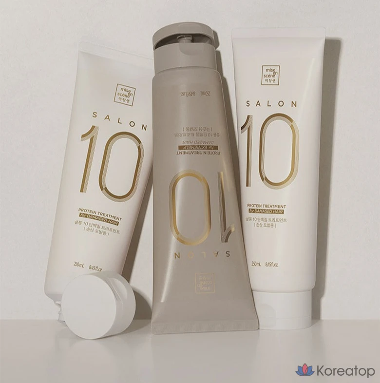 Кондиционер-ополаскиватель для волос Mise en Scene Salon 10 Protein Extreme Damage Hair Treatment, 280 мл, 1 шт., фото 6