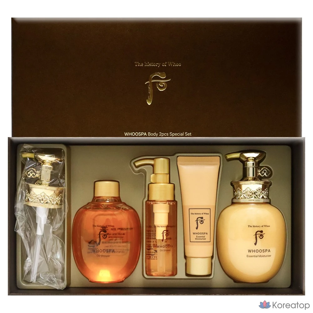 Набор для ухода THE HISTORY OF WHOO Whoo Spa Body 2-piece Set (Moisturizer + Oil Shower), 1 шт.
