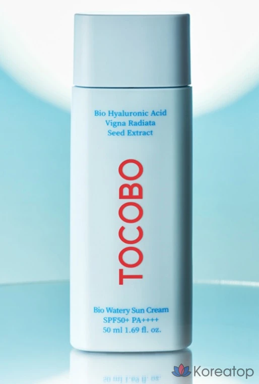 Солнцезащитный крем Tocobo Bio Watery Sun Cream SPF50+ PA++++, 50 мл, 1 шт.