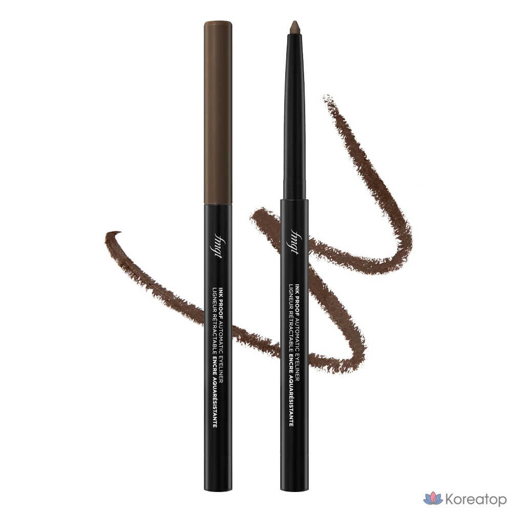 Подводка для глаз FMGT Ink Proof Auto Pencil Liner, оттенок 02 Brown Proof, 0.3 г, 1 шт.
