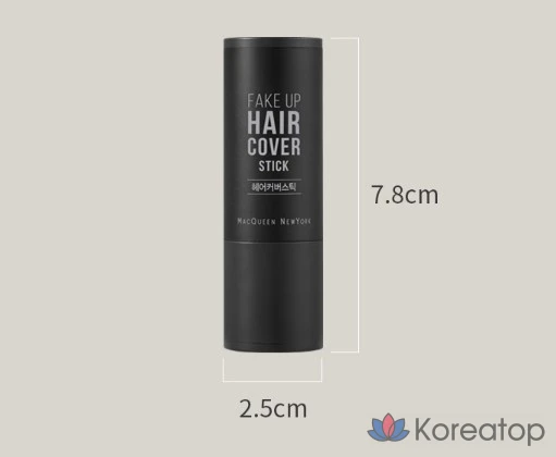 Стик для маскировки волос Mqny Fake Up Hair Cover Stick, оттенок Dark Brown, 2.5 г, 1 шт.