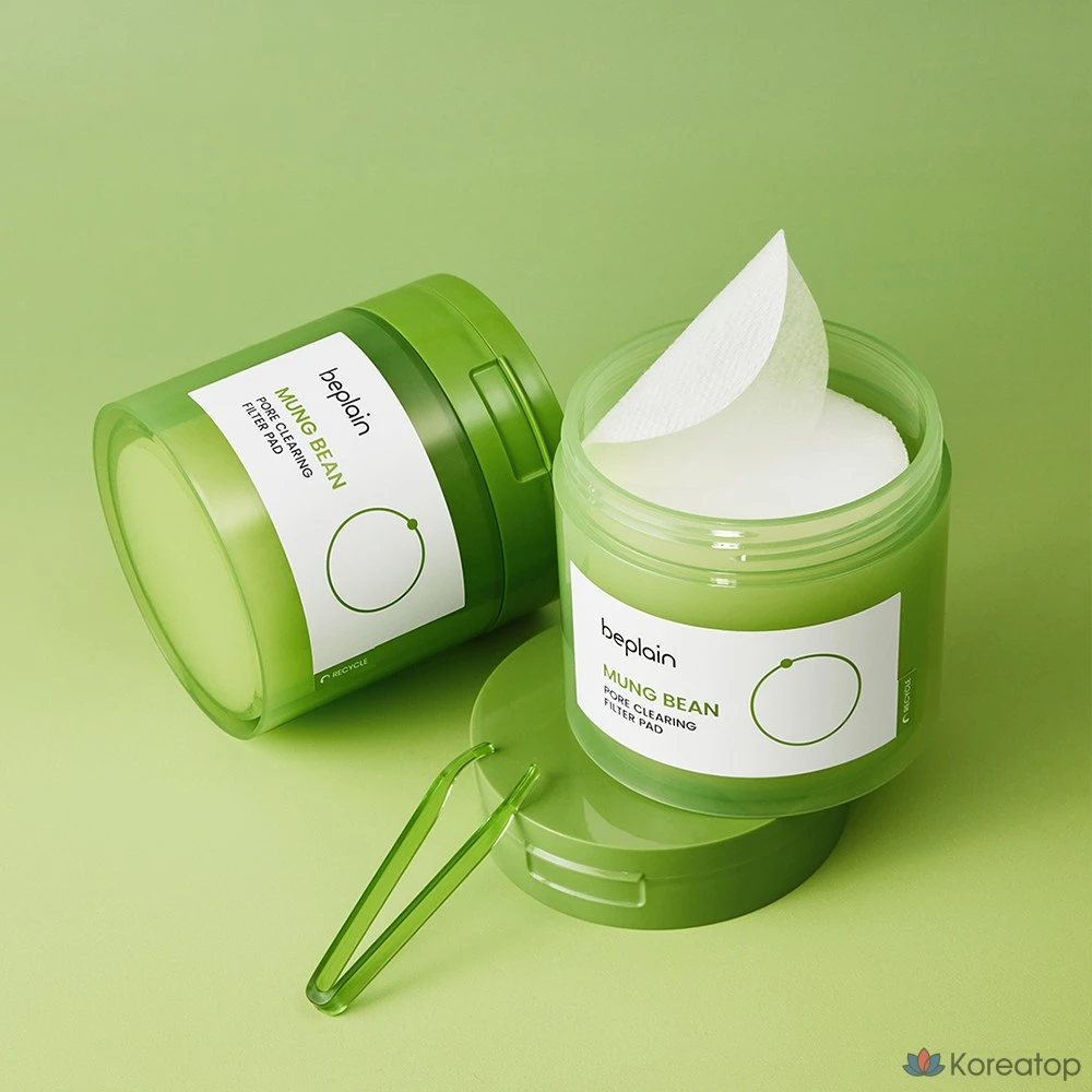 Пилинг-пэды Beplain Green Bean Pore Clearing Filter Pad, 180 мл, 70 шт.