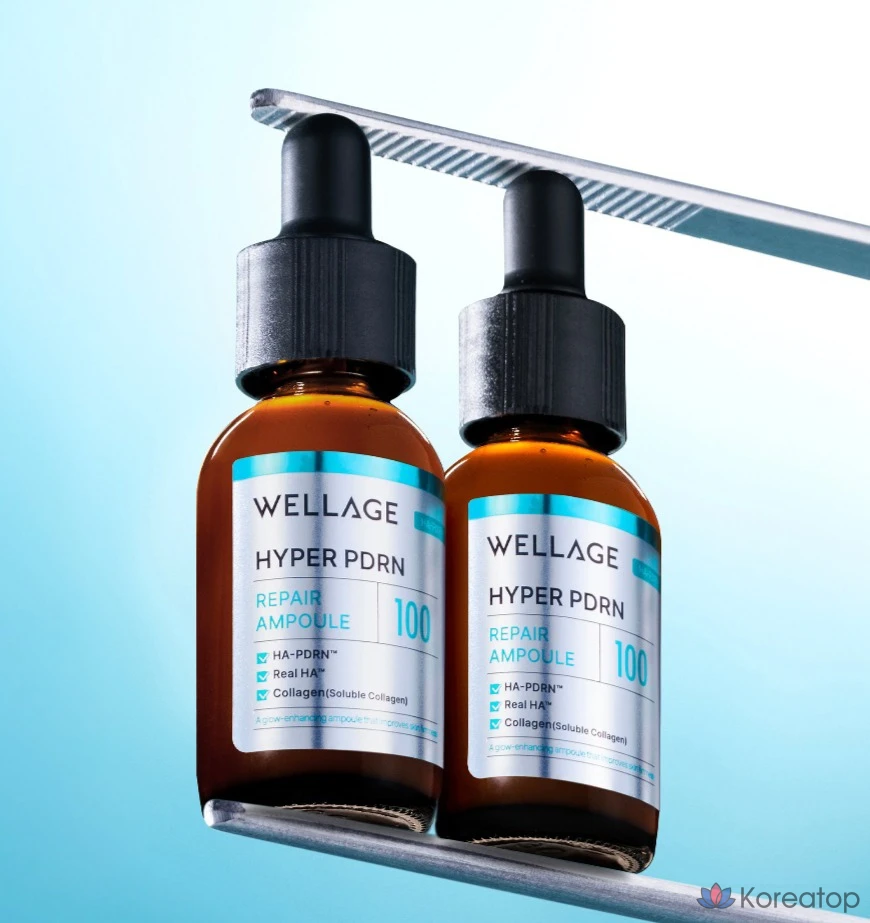 Ампульная сыворотка WELLAGE Hyper PDRN Repair Ampoule, 30 мл, 1 шт.