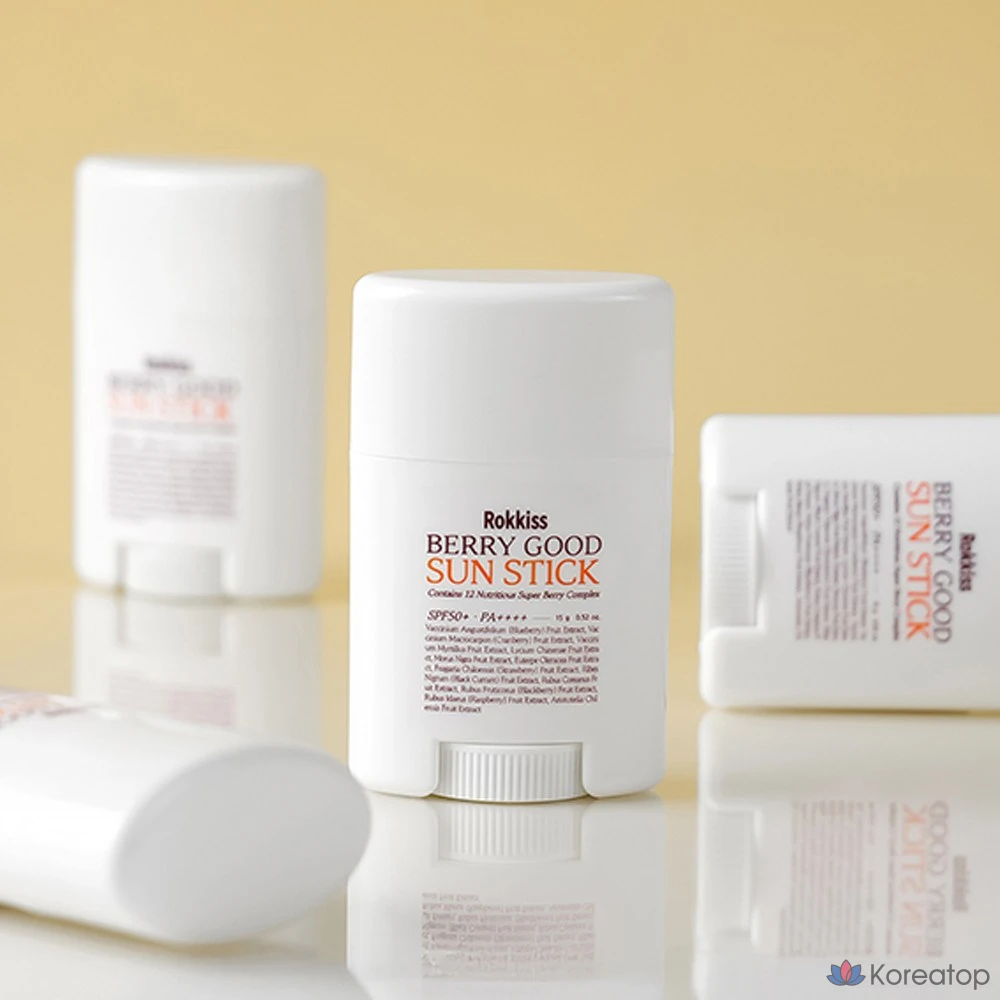 Солнцезащитный стик Rokkiss Berry Good Sun Stick SPF50+ PA++++, 15 г, 1 шт.