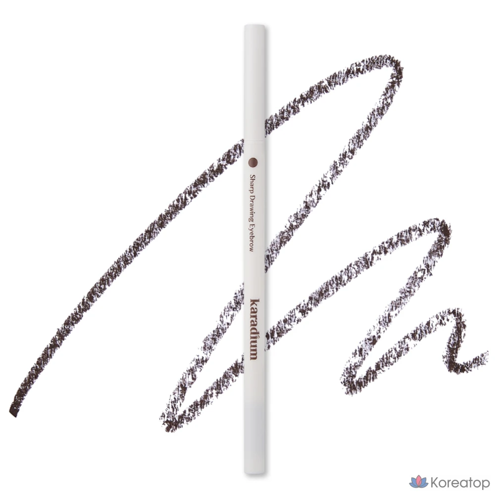 Карандаш для бровей KARADIUM Sharp Drawing Eyebrow, оттенок 02 Taupe Brown, 0.07 г, 1 шт.
