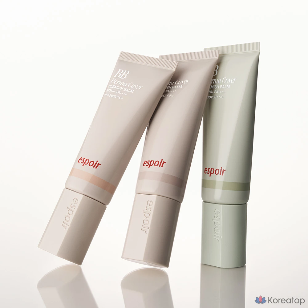 Бальзам Espoir Derma Cover Blemish Balm SPF50+ PA++++, оттенок 10 Ash Ivory, 40 г, 1 шт.