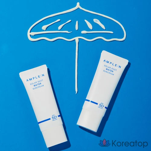 Солнцезащитный крем AMPLE:N Solar Shot Water Sun Cream SPF50+ PA++++, 40 мл, 1 шт.