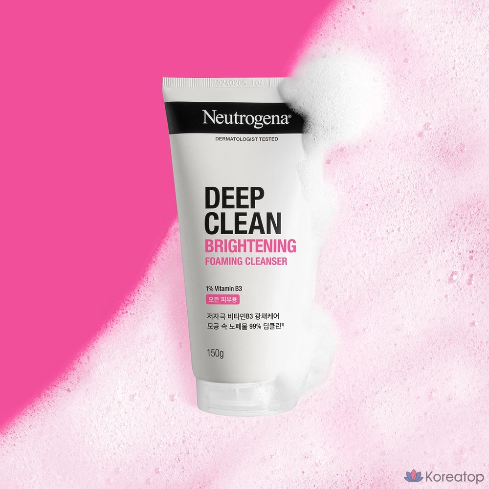 Очищающая пенка Neutrogena Deep Clean Brightening Foaming Cleanser, 150 г, 1 шт.