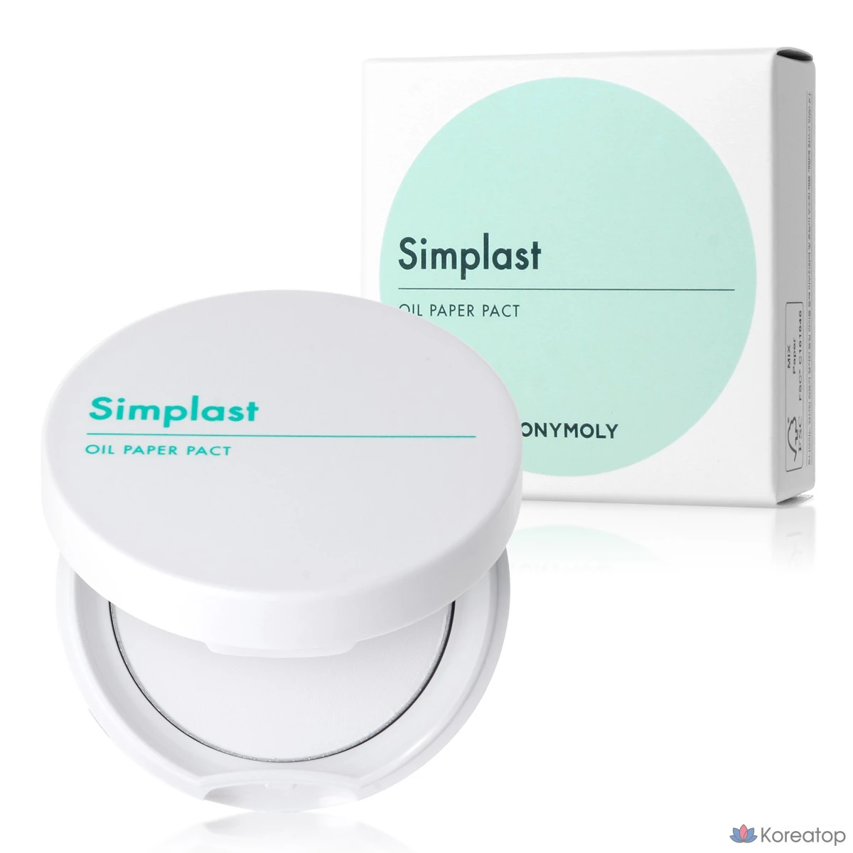 Пилинг-патчи Tony Moly Simplast Oil Paper Pact, оттенок White, 4.5 г, 1 шт.