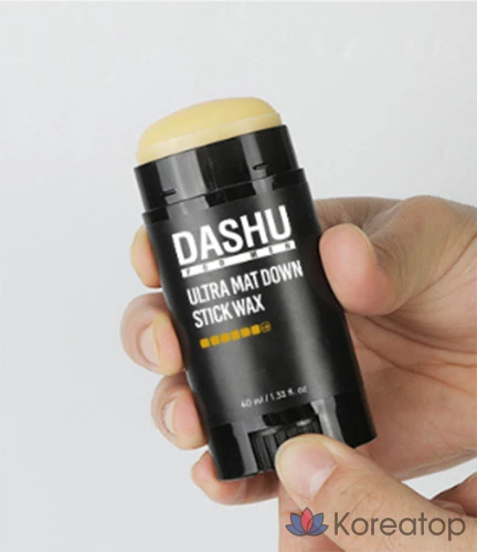 Воск для волос DASHU For Men Premium Ultra Matte Down Stick Hair Wax, 40 мл, 1 шт.