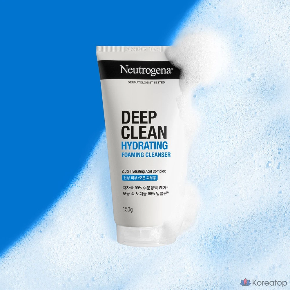 Пенка для умывания Neutrogena Deep Clean Hydrating Foaming Cleanser, 150 г, 1 шт.