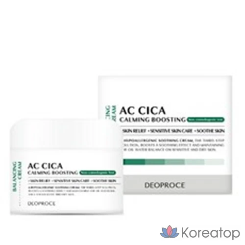 Крем Deoproce AC Cica Calming Boosting Balancing Cream, 50 г, 1 шт.