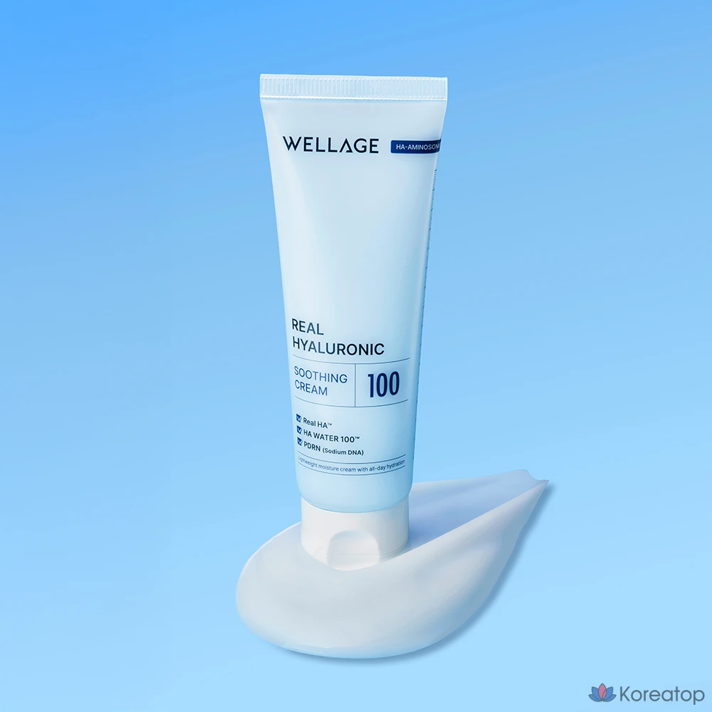 Крем WELLAGE Real Hyaluronic Soothing Cream, 80 мл, 1 шт.