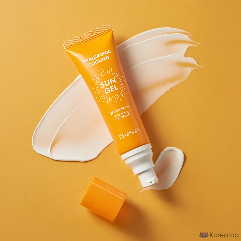 Солнцезащитный гель Deoproce Hyaluronic Cooling Sun Gel Special Edition SPF50+ PA+++, 70 г, 1 шт., фото 6