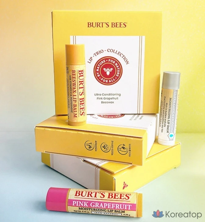 Набор для ухода Burt's Bees Lip Collection 3-piece Set (Lip Balm 3 types), 1 шт.