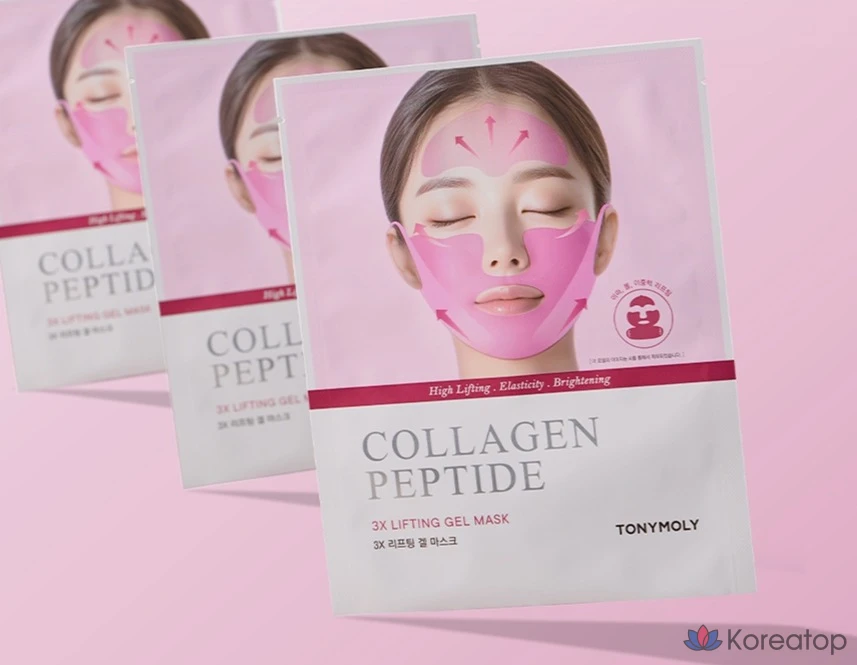 Гелевая маска для лица Tony Moly Collagen Peptide 3X Lifting Gel Mask, 25 шт., фото 6