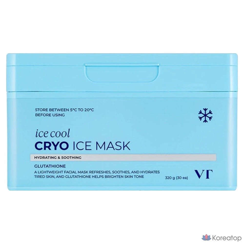 Тканевая маска для лица VT Cosmetics Cryo Ice Mask, 30 шт.