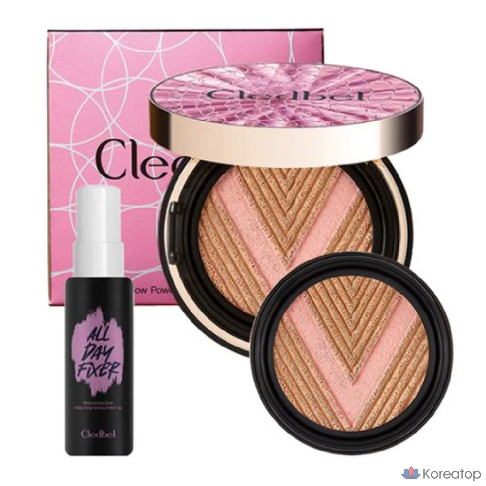 Кушон Cledbel Glow Power Lift V, оттенок Pink 23, 13 г + 50 мл, 1 шт.