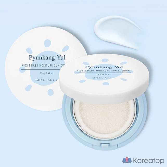 Солнцезащитный кушон Pyunkang Yul Kids &amp; Baby Moisture Sun Cushion SPF50+ PA++++, 15 г, 1 шт.