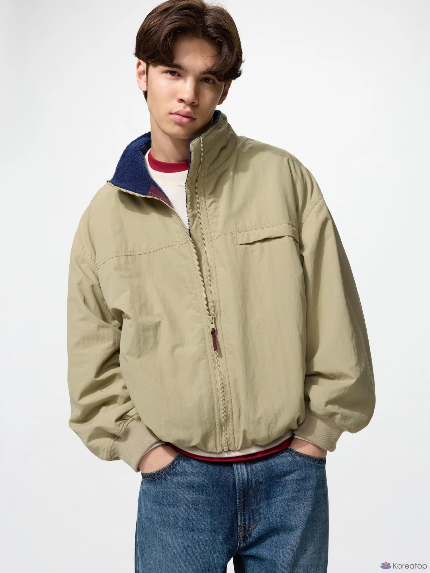 Блузон Uniqlo Fleece Stand Blouson