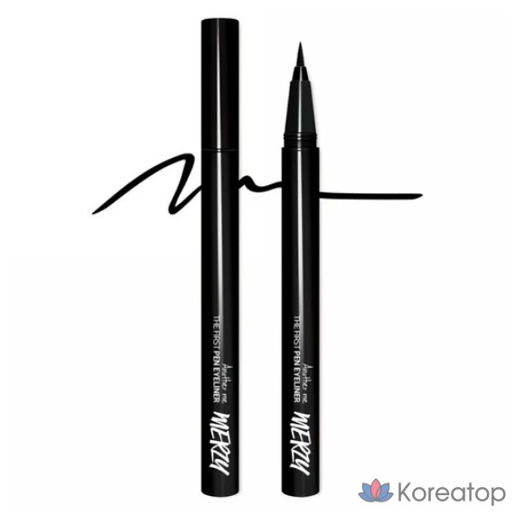 Подводка для глаз MERZY The First Pen Eyeliner, оттенок Oreo, 0.5 г, 1 шт.