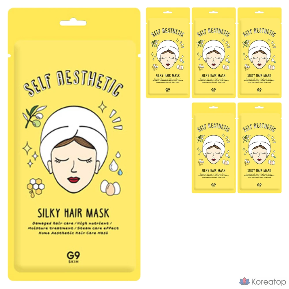 Маска для волос G9SKIN Self Aesthetic Silky Hair Mask, 30 г, 6 шт.