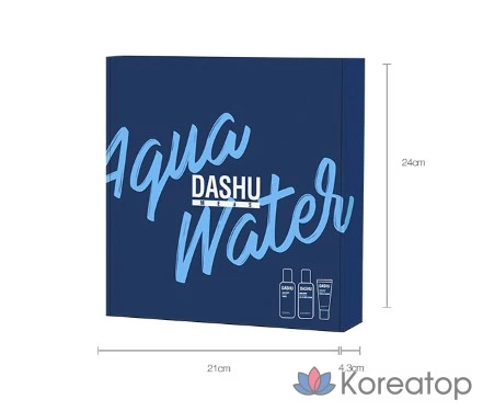 Набор для ухода DASHU Men's Aqua Skincare Basic Poten 3-piece Set (Toner 153 ml + All-in-One Lotion 153 ml + Foam Cleansing 30 ml), 3 шт., фото 2