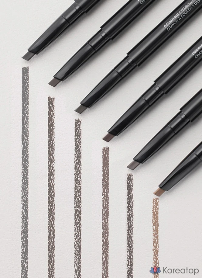 Карандаш для бровей FMGT Designing Eyebrow Auto Pencil Refill, оттенок 02 Gray Brown, 0.3 г, 1 шт.
