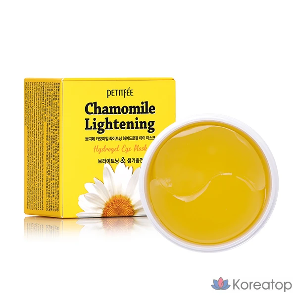 Патчи для глаз гидрогелевые Petitfee Camomile Lightning Hydrogel Eye Patch, 1 шт.