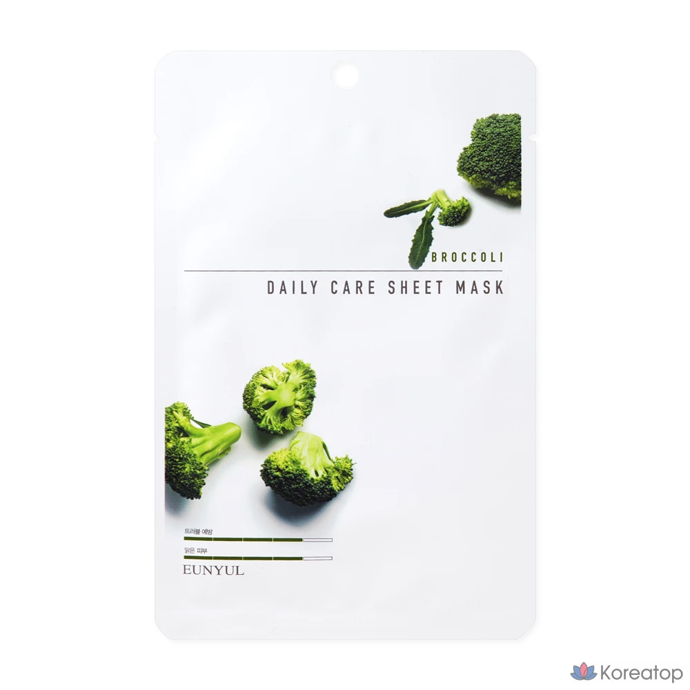 Тканевая маска для лица Eunyul Broccoli Daily Care Sheet Mask, 30 шт.