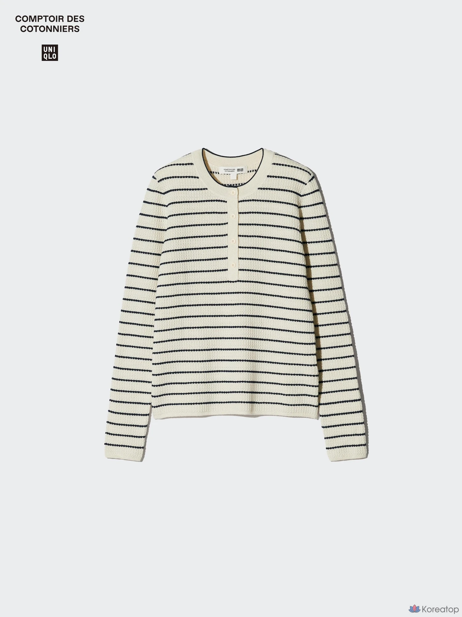 Свитер Uniqlo Merino Blend Henley Neck