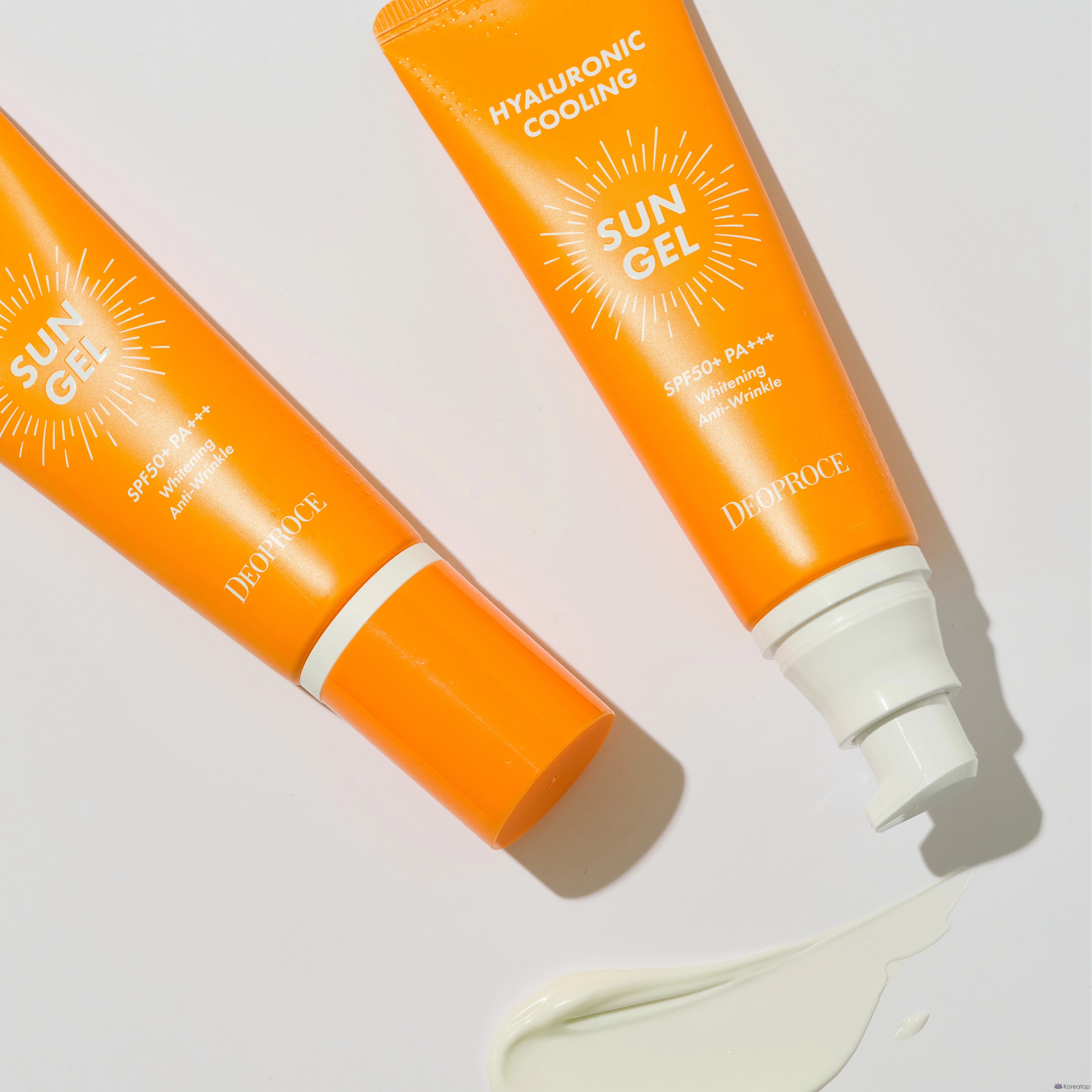 Солнцезащитный крем Deoproce Hyaluronic Cooling Sun Gel Special Edition SPF50+ PA+++, 70 г, 1 шт.