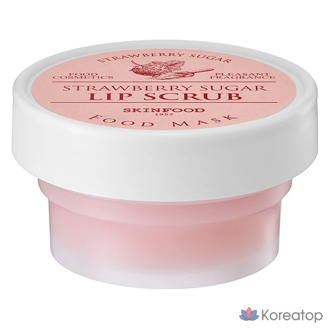 Скраб для губ Skinfood Strawberry Sugar Food Mask Lip Scrub, 21 г, 1 шт.