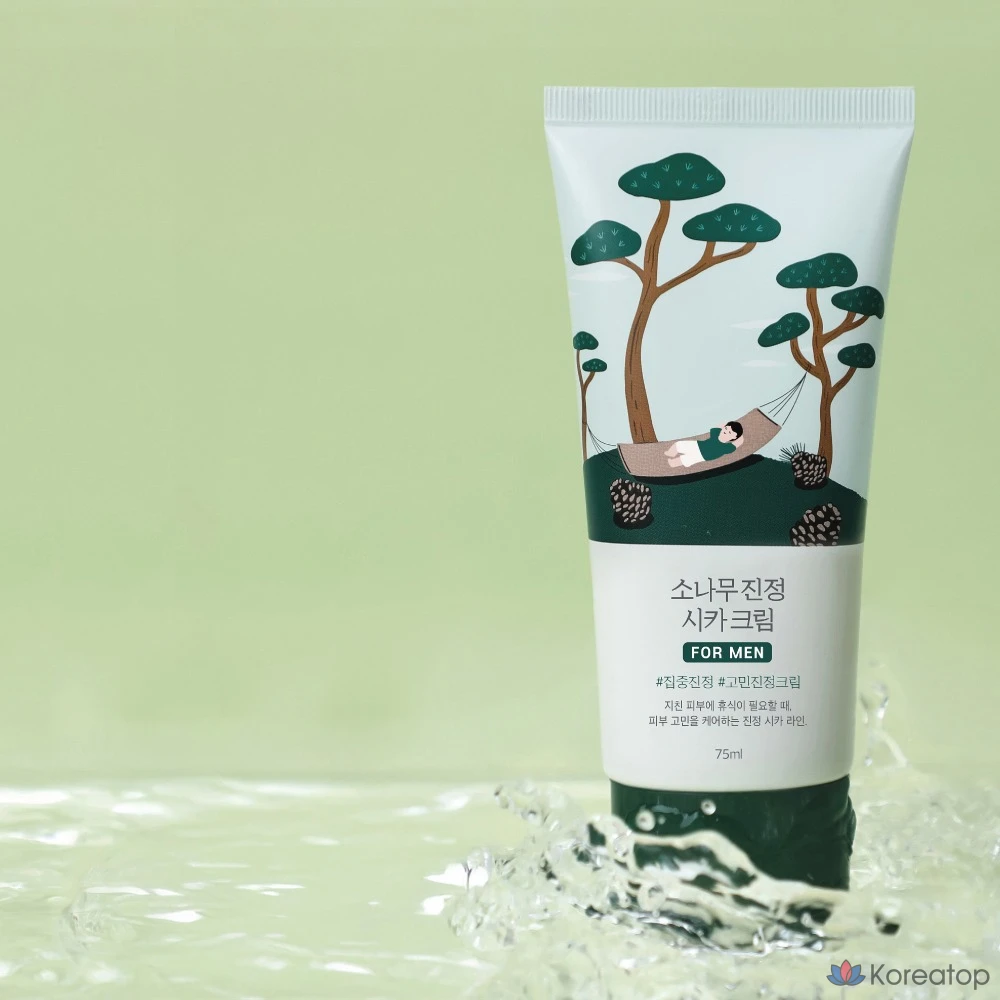 Крем для лица Round Lab For Men Pine Calming Cica Cream, 75 мл, 1 шт.