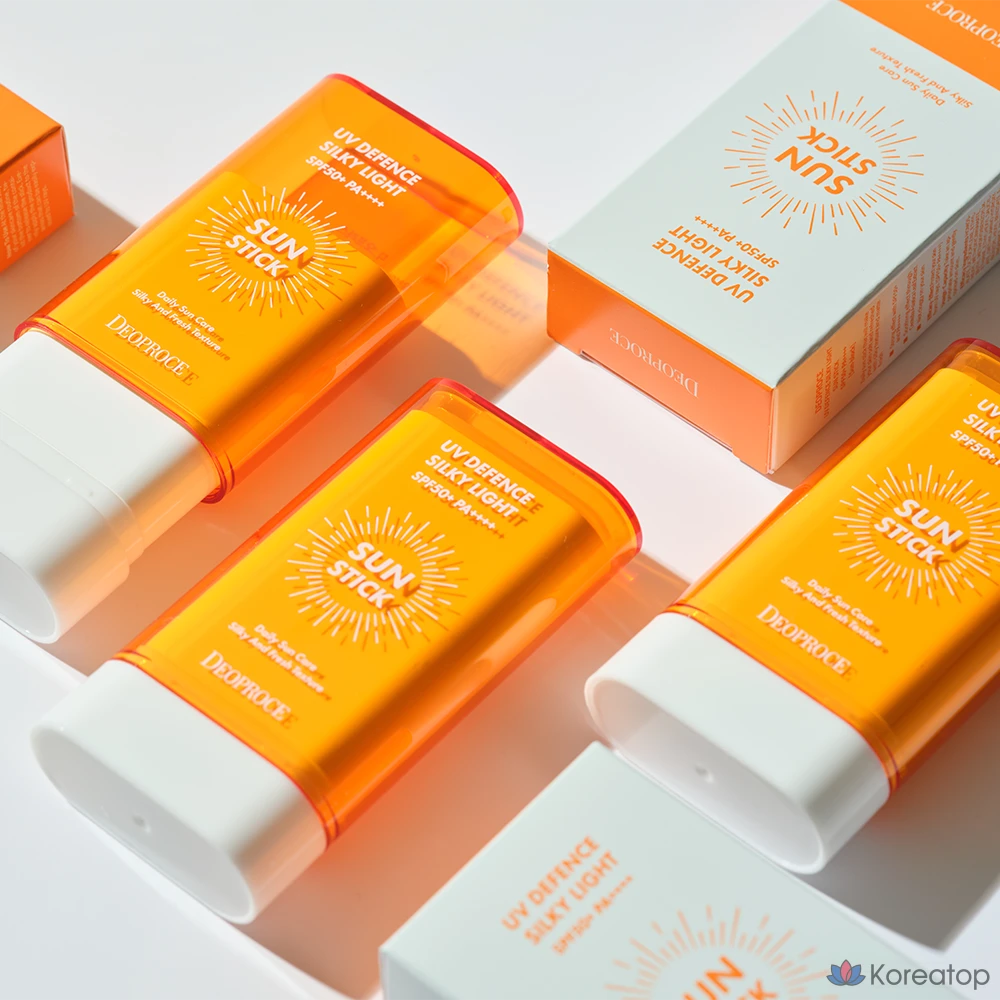 Солнцезащитный стик Deoproce UV Defense Silky Light Sun Stick SPF50+ PA++++, 19 г, 1 шт.