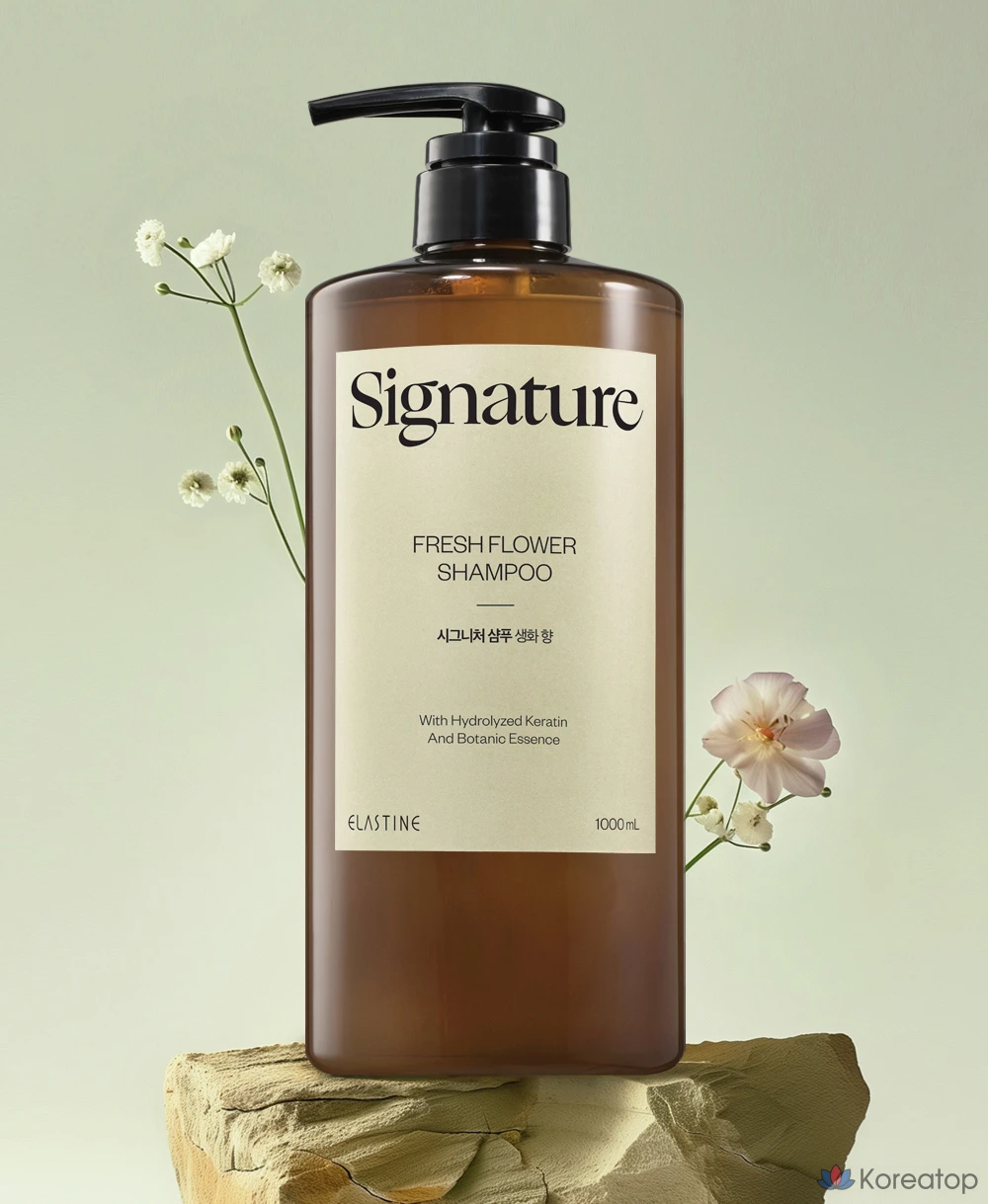 Шампунь Elastine Signature Scalp Care Damaged Hair Clinic pH-Balanced Floral Scent, 1 л, 1 шт.