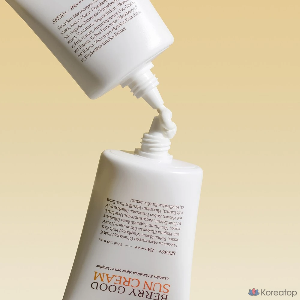 Солнцезащитный крем Rokkiss Berry Good Yumugiacha Sun Cream SPF50+ PA++++, 50 мл, 1 шт.