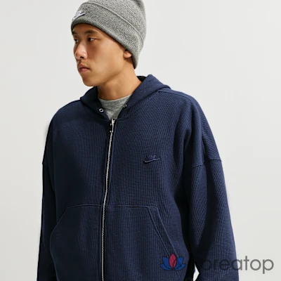 Худи на молнии мужской Nike Club Oversized Fleece Full Zip Reversible Hoodie
