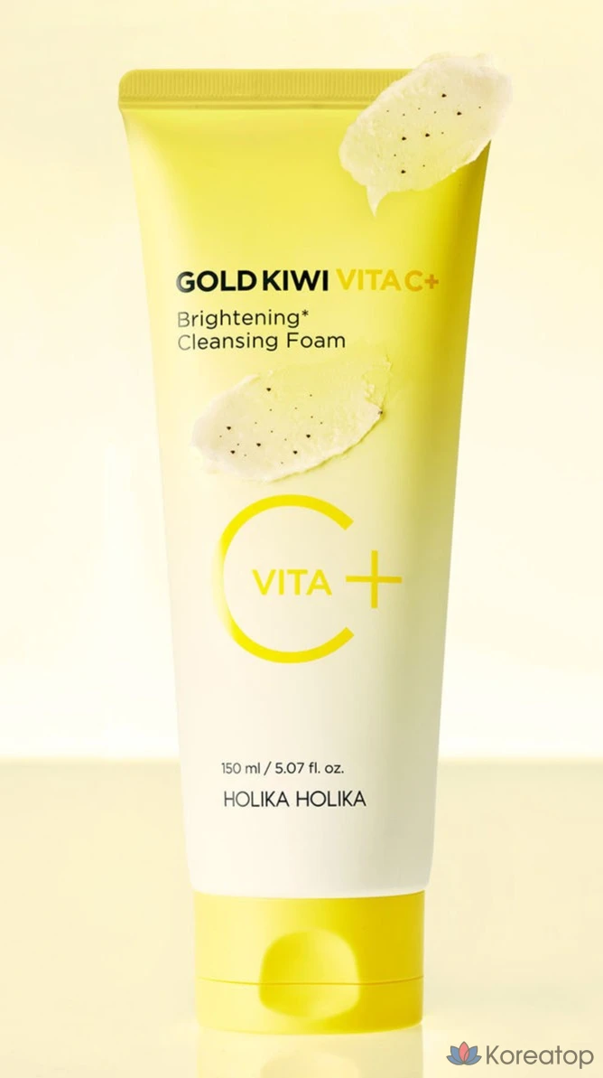 Очищающая пенка Holika Holika Gold Kiwi Vita C+ Brightening Cleansing Foam, 150 мл, 1 шт.