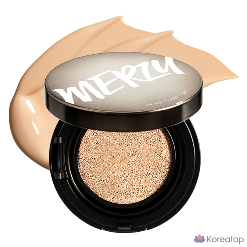 Кушон MERZY The First Glow Cushion Foundation, оттенок 23N Sand, 13 г, 1 шт.