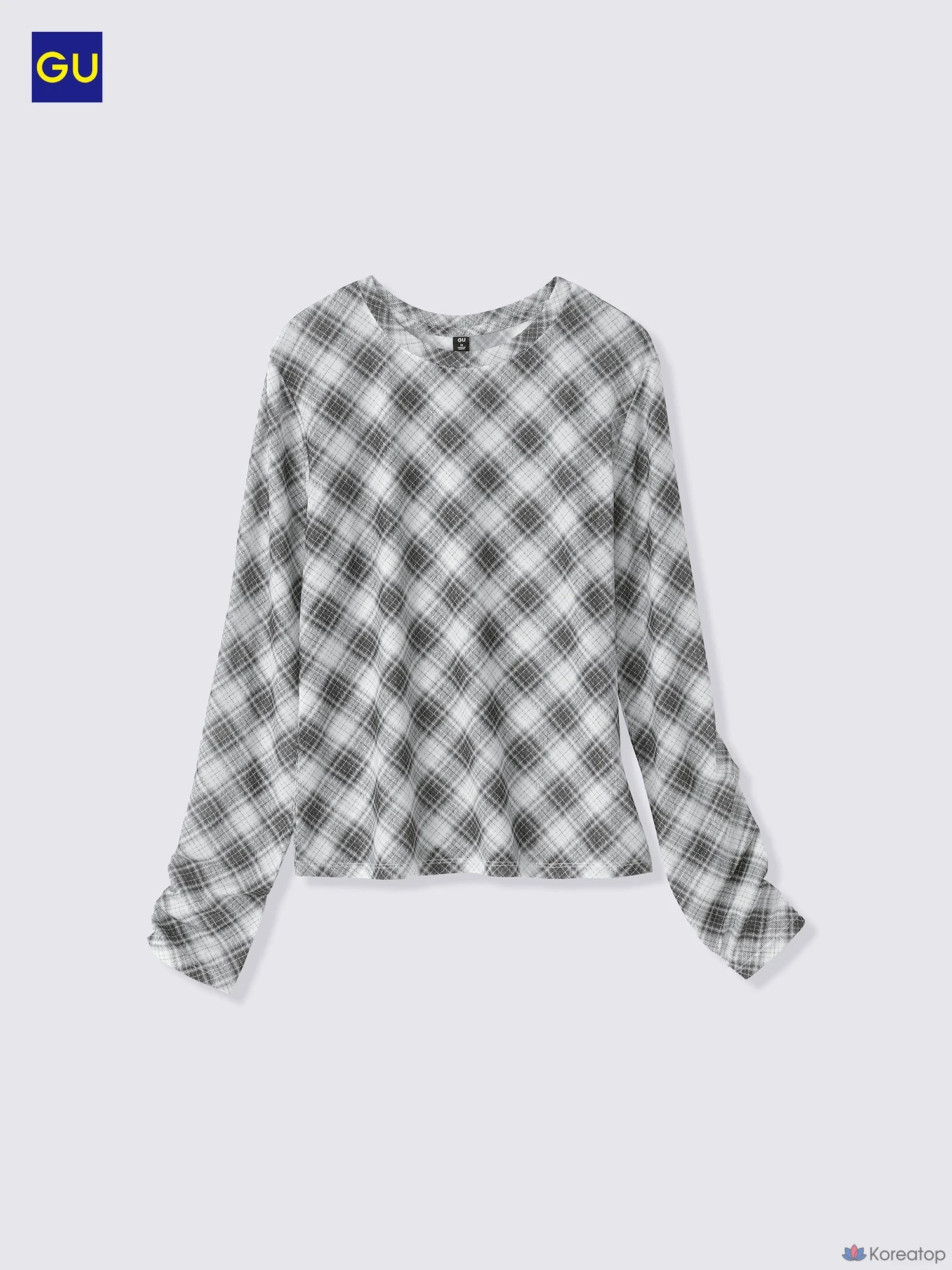 Футболка с длинным рукавом Uniqlo Sheer Check Long Sleeve T-Shirt