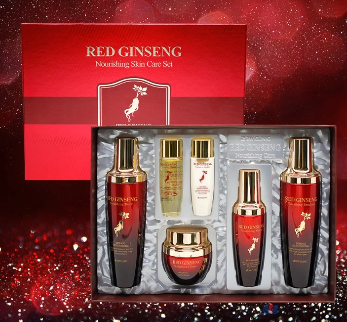 Набор для ухода 3W Clinic Red Ginseng Nourishing 4-piece Set, 1 шт.