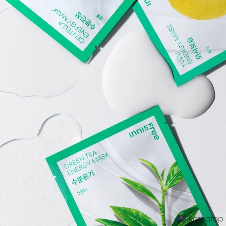 Тканевая маска для лица Innisfree New Yuja Energy Mask, 22 мл, 3 шт.