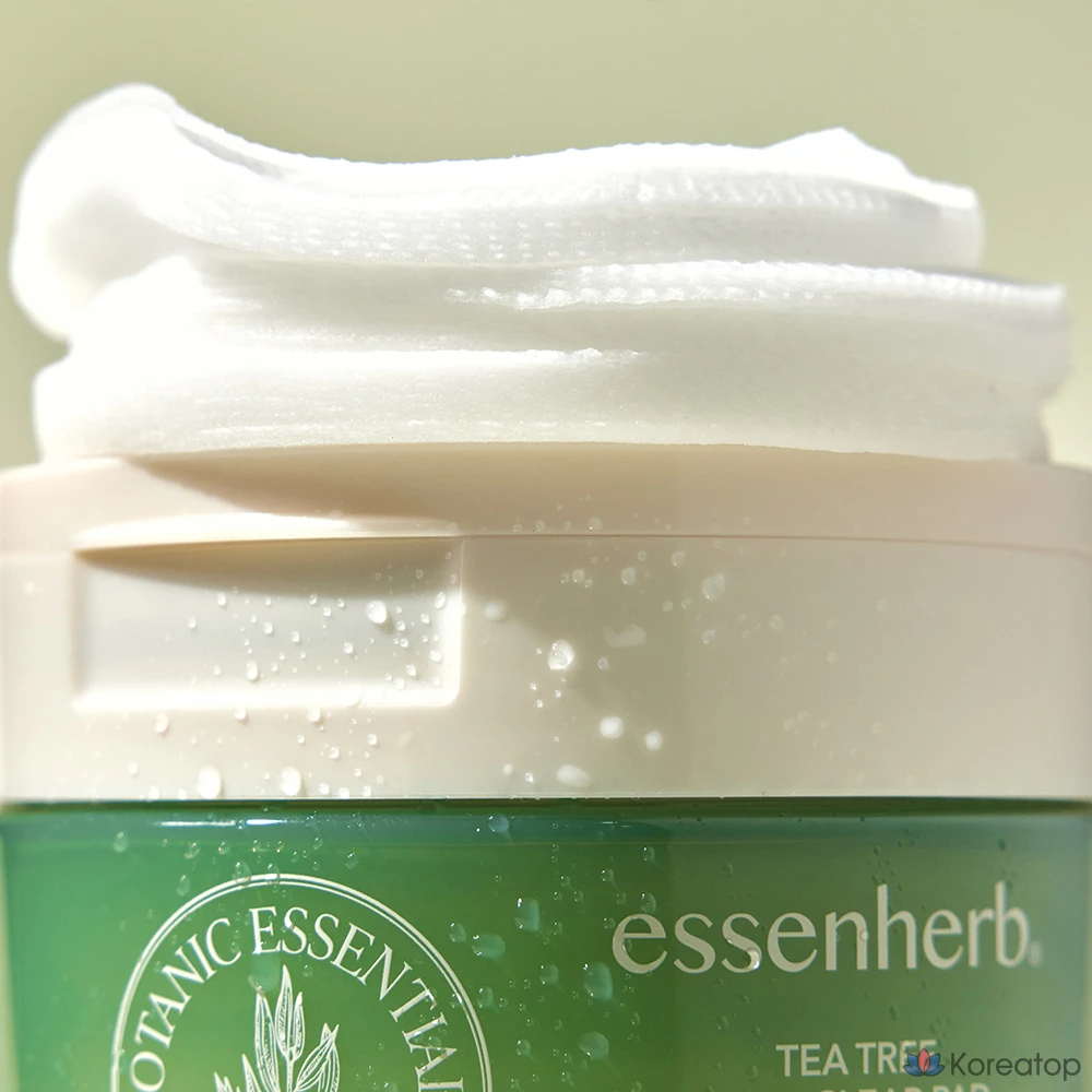 Пэды для лица EssenHerb Tea Tree Mild Clear Pad, 160 г, 60 шт.