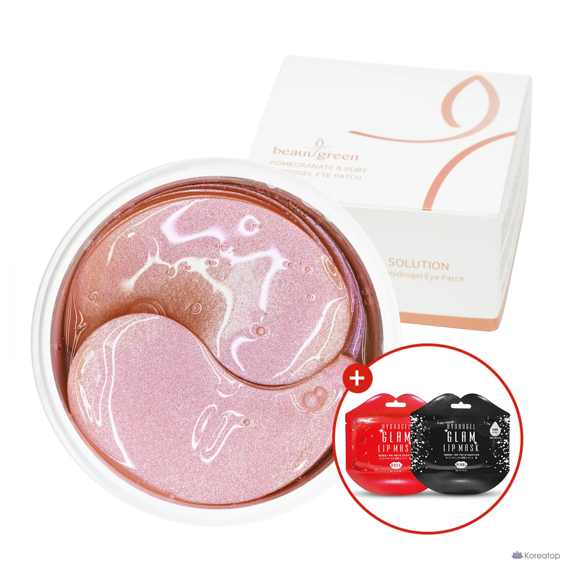 Патчи для глаз Beauugreen Pomegranate Ruby Hydrogel Eye Patch, 60 шт.